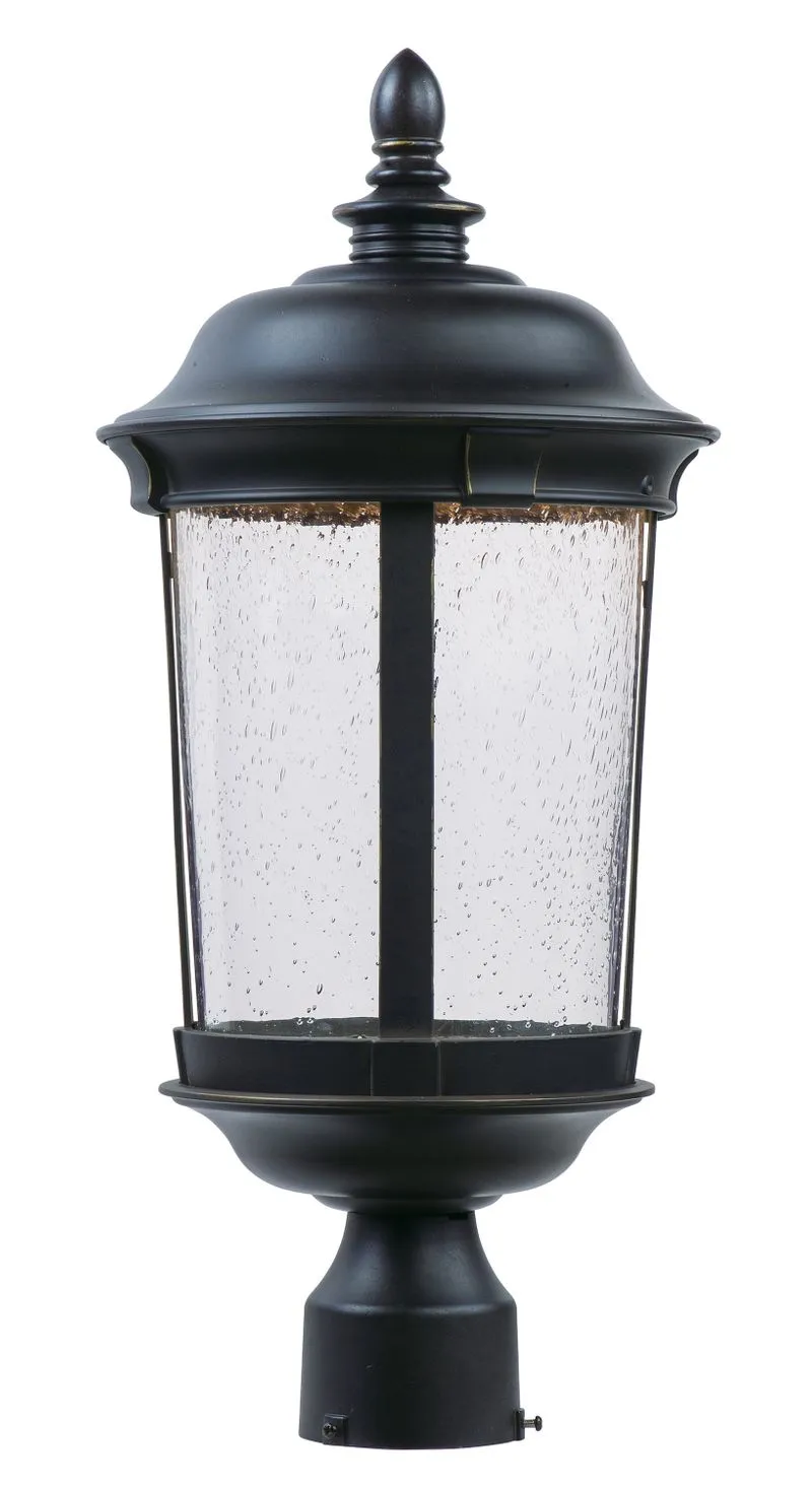 Dover 21" Single Light Outdoor Post Mount in Bronze