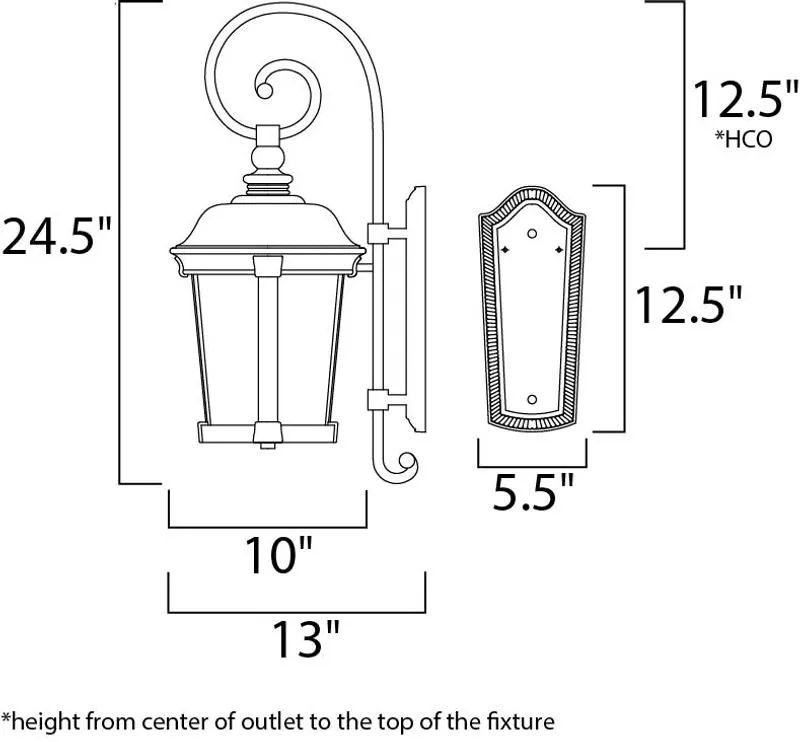 Dover DC Outdoor Wall Mount