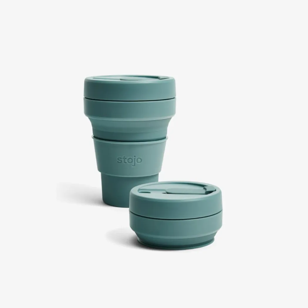 Eco-Friendly Coffee On-the-Go: Leakproof 12oz Collapsible Travel Cup