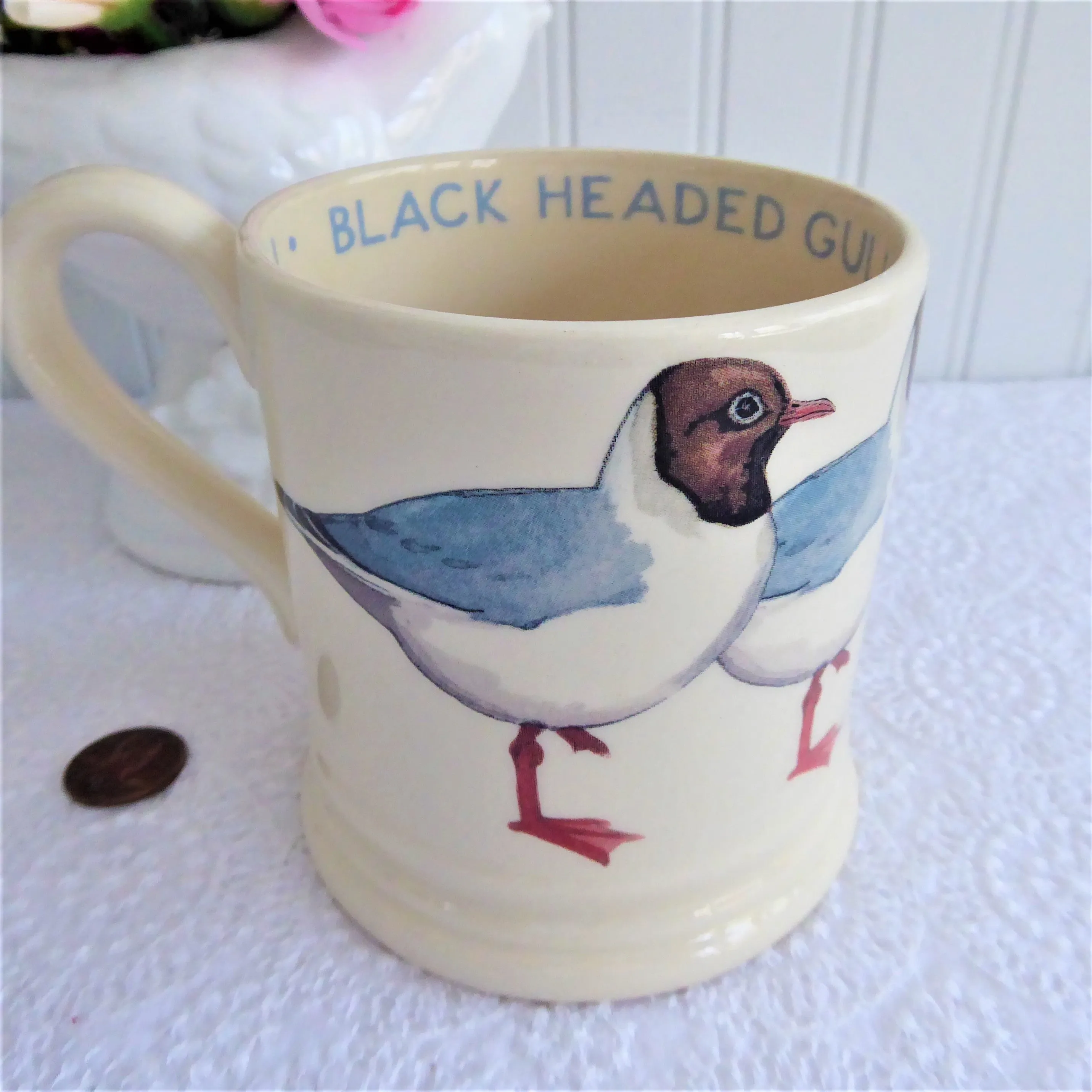 Emma Bridgewater Mug Black Headed Gull Birds 2006