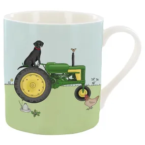 Emma Lawrence Green Tractor Mug