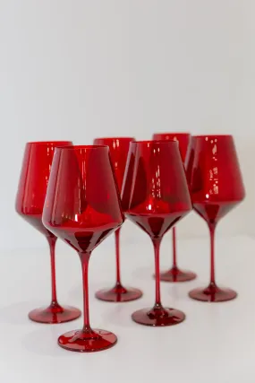 Estelle Colored Wine Stemware {Red}_Bundle