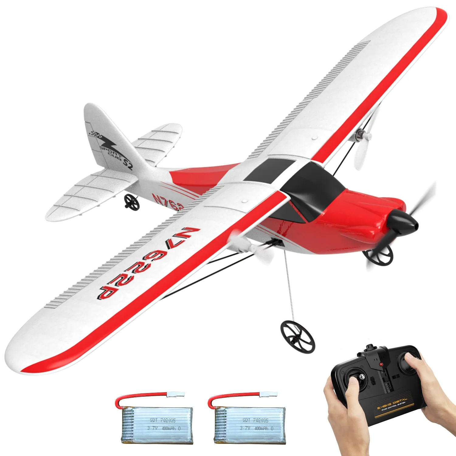 EXHOBBY Sport Cub 2channels Beginners RC Plane Gyro Stabilizer Easy Fly Remote Control Airplane