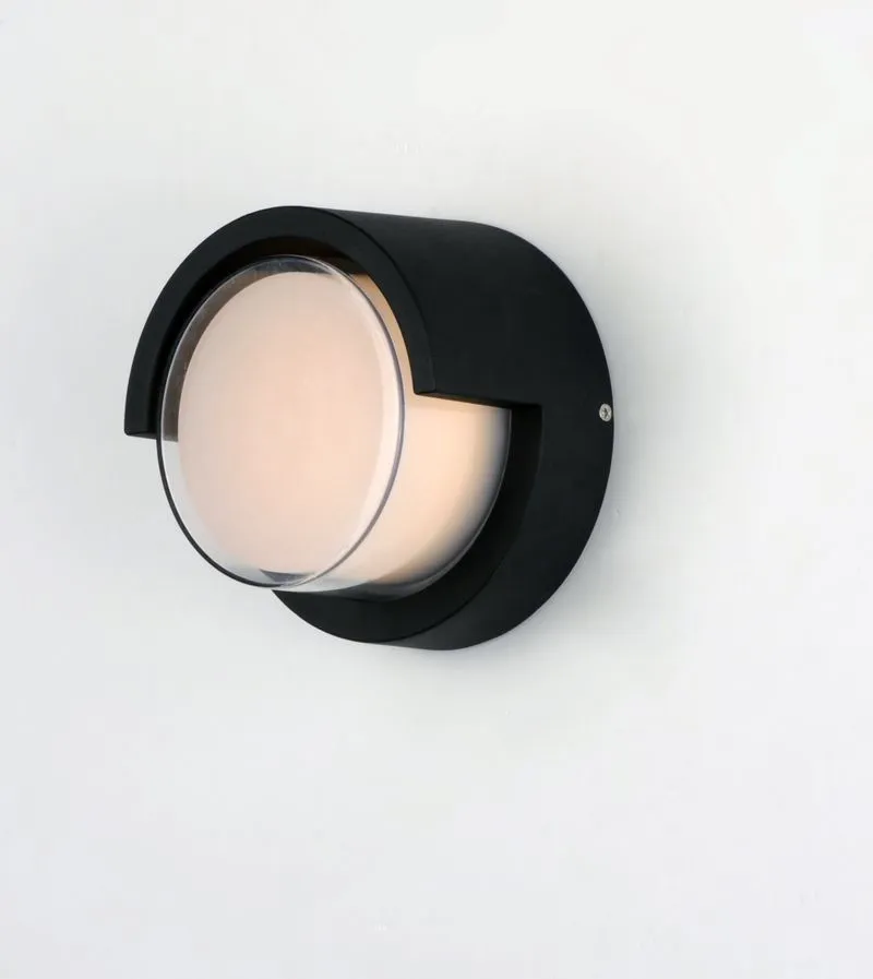 Eyebrow 6.75" Single Light Wall Sconce in Black