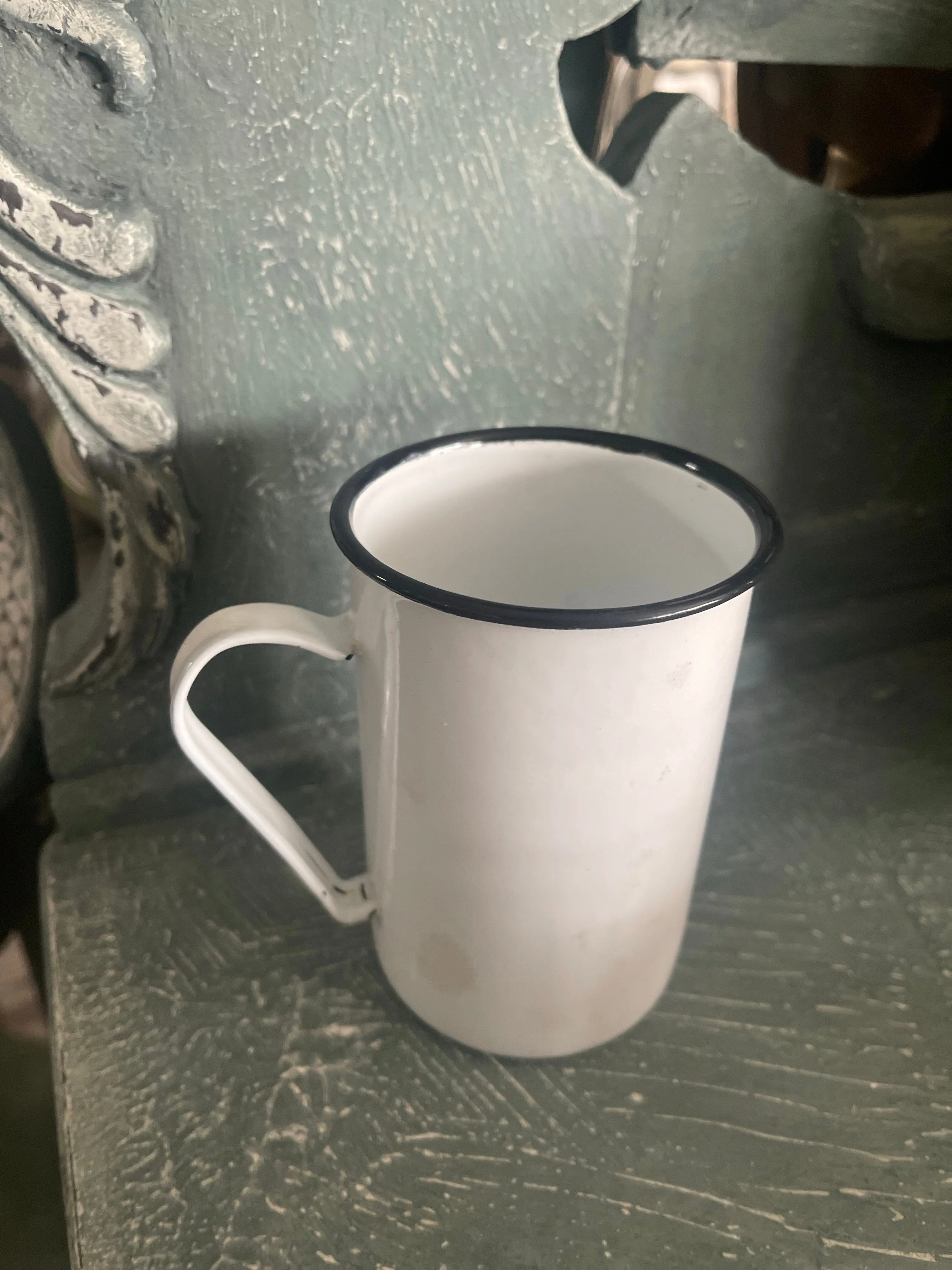 Farmhouse Enamelware Cafe Mug