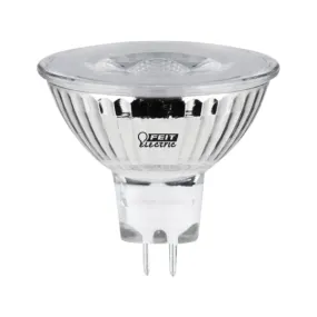 Feit Electric BPEXN/500/LED LED Lamp, Track/Recessed, MR16 Lamp, 50 W Equivalent, GU5.3 Lamp Base, Dimmable, Clear