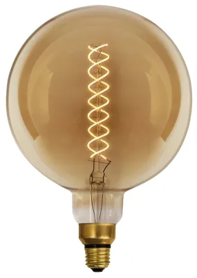 Feit Electric G63/S/820/LED LED Light Bulb, Globe, Spiral Filament, G63 Lamp, 60 W Equivalent, E26 Lamp Base, Dimmable :EA: QUANTITY: 3