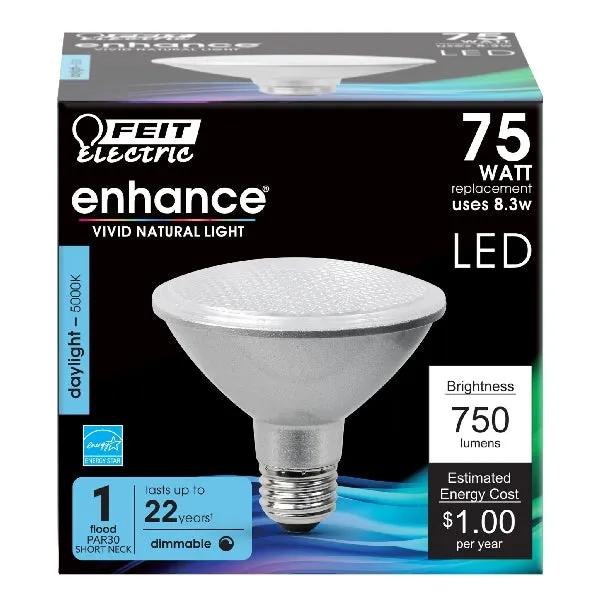 Feit Electric PAR30SDM/950CA LED Bulb, Flood/Spotlight, PAR30 Lamp, 75 W Equivalent, E26 Lamp Base, Dimmable