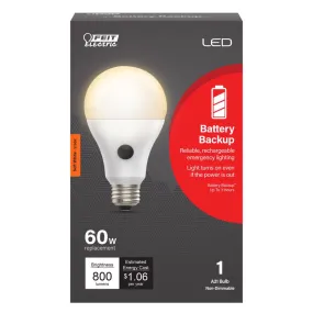 Feit LED Intellibulb A21 E26 (Medium) LED Bulb Soft White 60 Watt Equivalence 1 pk