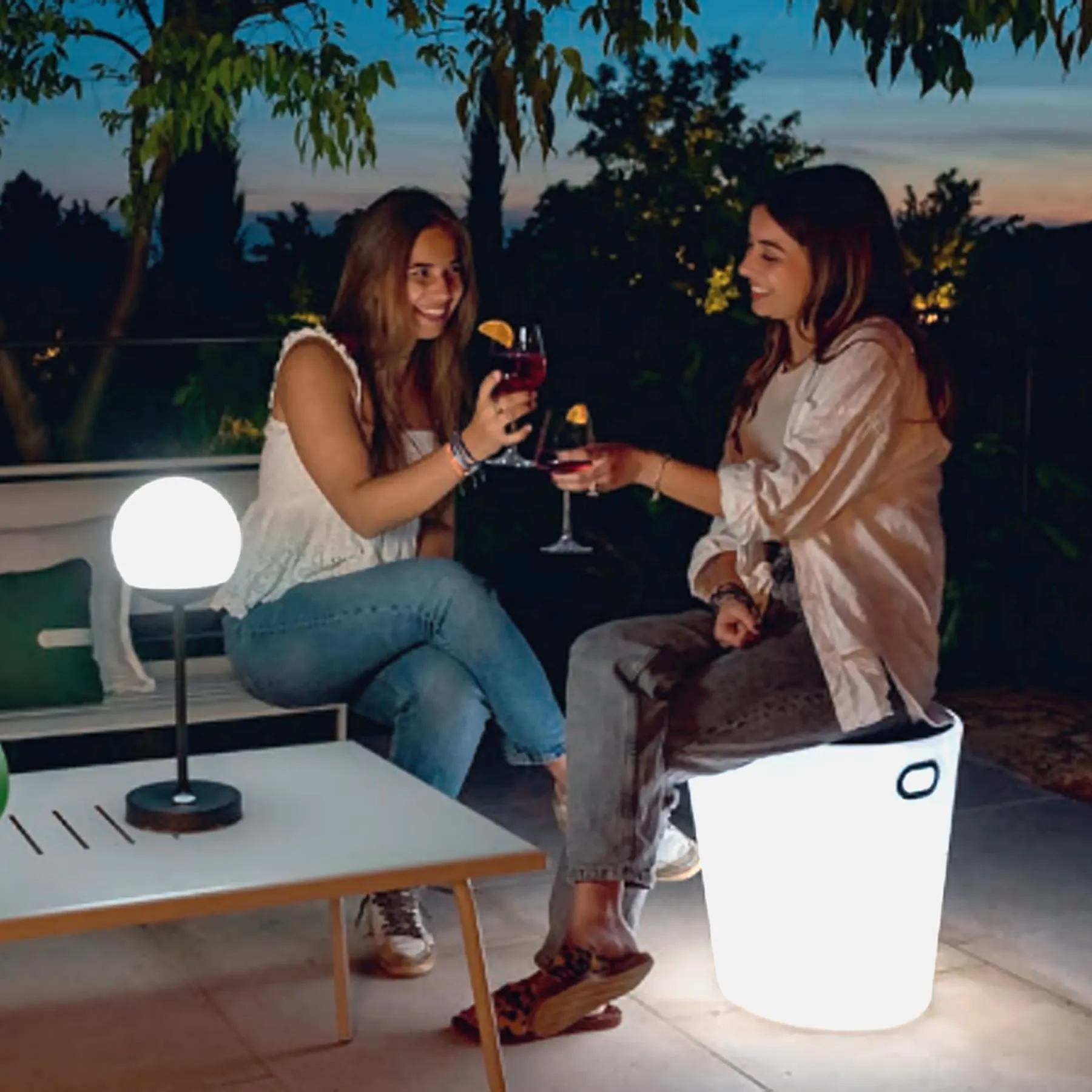 Fermob Inoui Outdoor Lighting Stool