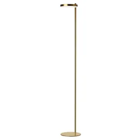 Fia LED Floor Lamp in Aged Brass