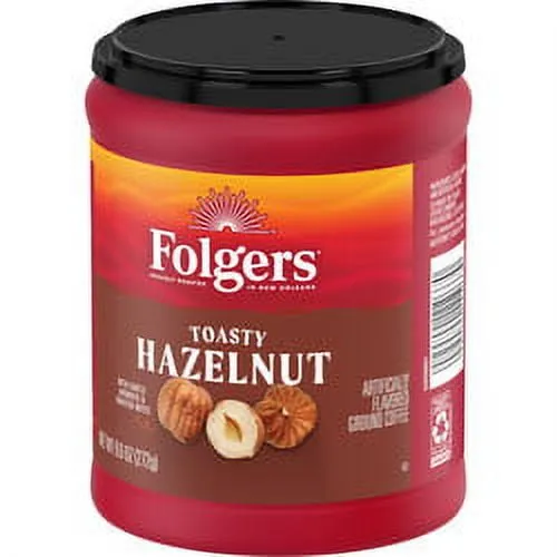 Folgers 9.6 Ounce Toasty Hazelnut Roast & Ground Coffee