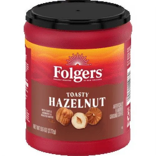 Folgers 9.6 Ounce Toasty Hazelnut Roast & Ground Coffee