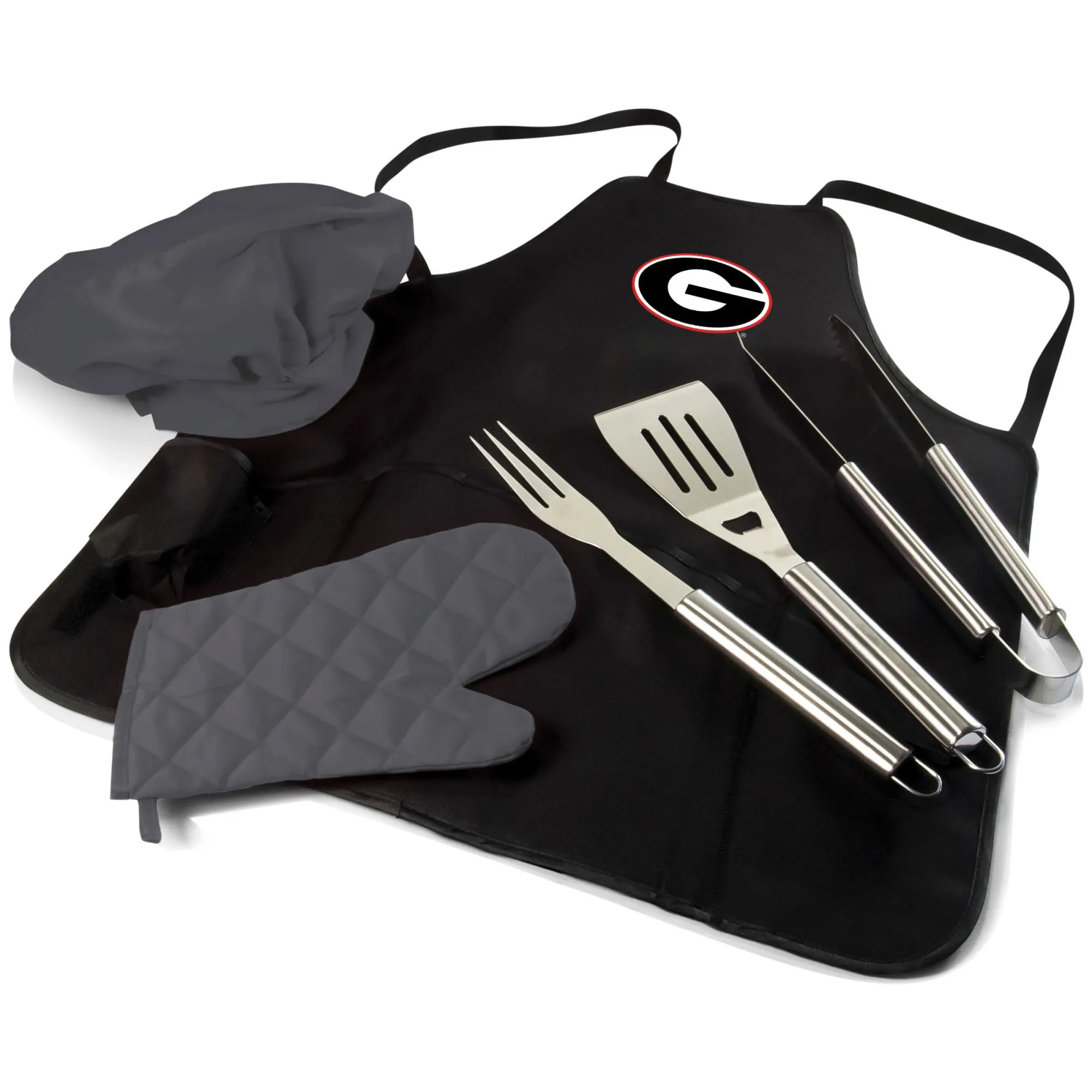 Georgia Bulldogs - BBQ Apron Tote Pro Grill Set