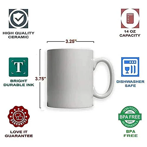 Getexciting Mug with Photo White Ceramic Cup Customized/Personalized with Picture, Text, Quotes, Name Gifts for Birthday, Anniversary, Valentine's Day 325 ML (Free Key Chain)