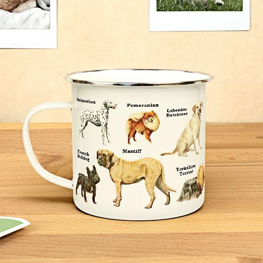 Gift Republic - Dog Breeds Enamel Mug