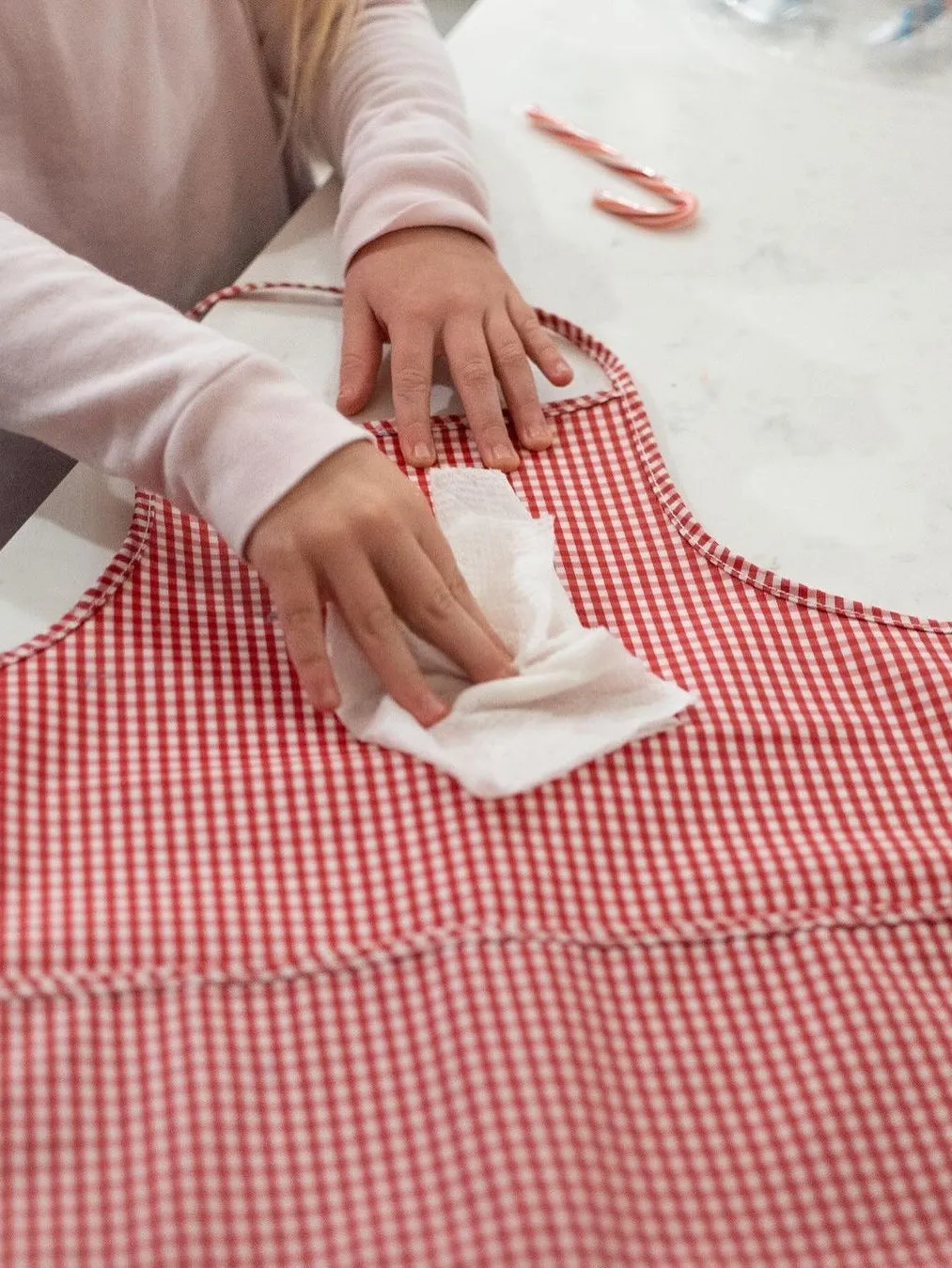 Gingham Red Apron