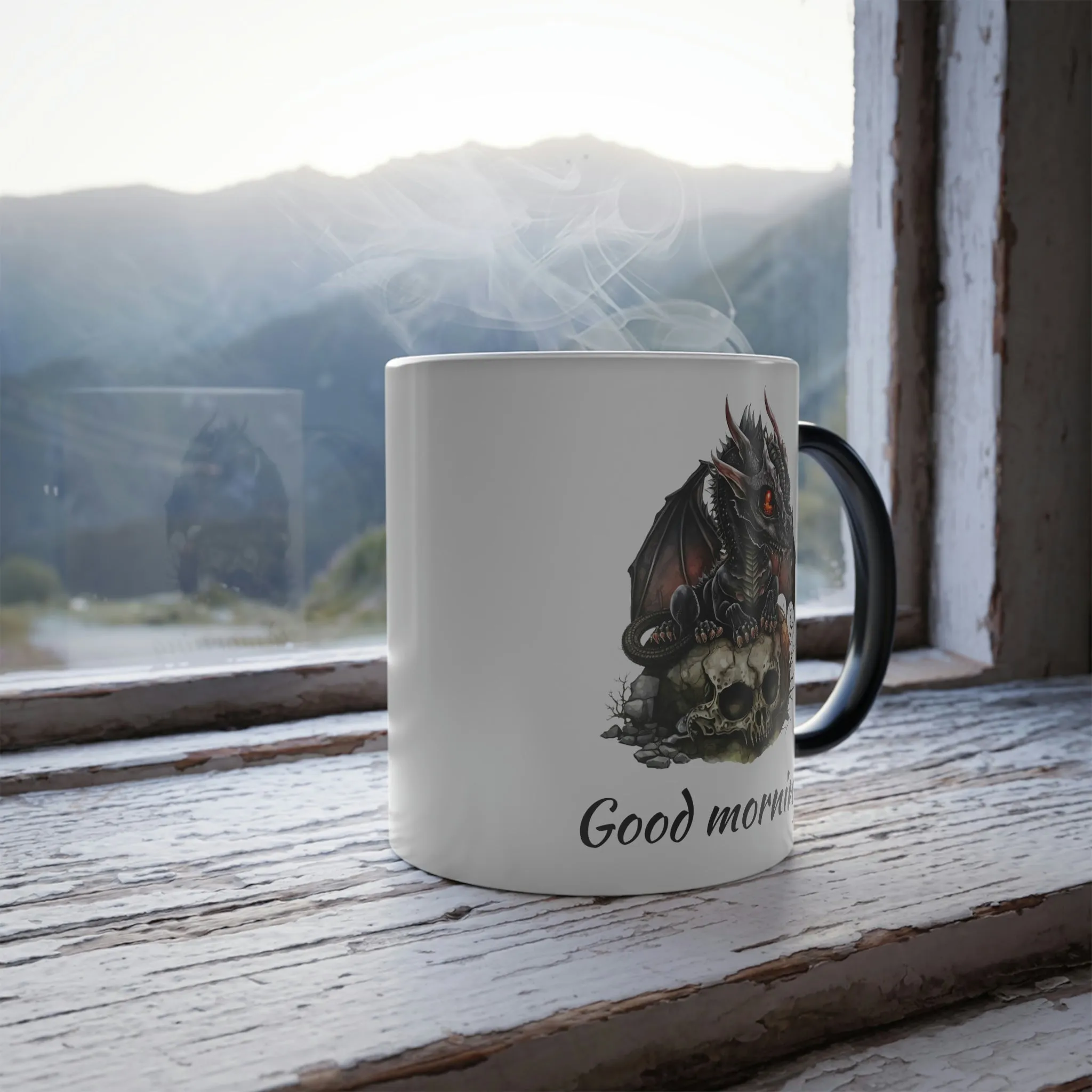 Good morning dragon #2 Color Morphing Mug