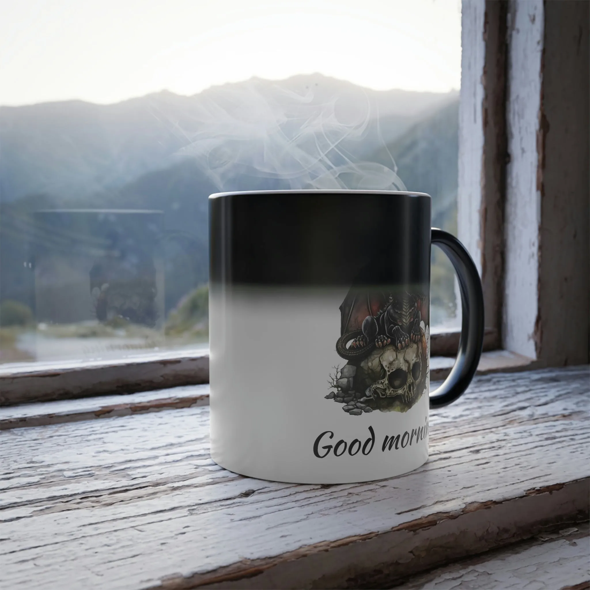 Good morning dragon #2 Color Morphing Mug