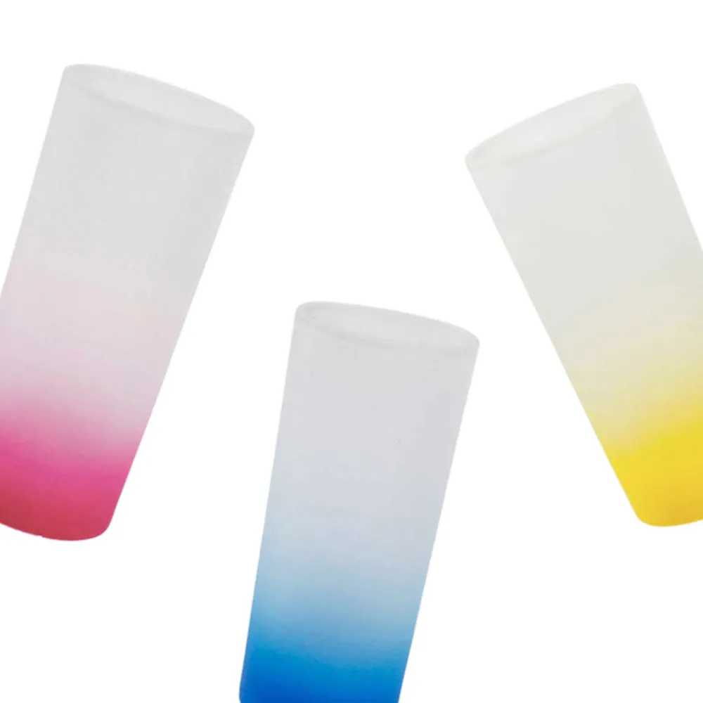 Gradient Frosted Colorful Shot Glass