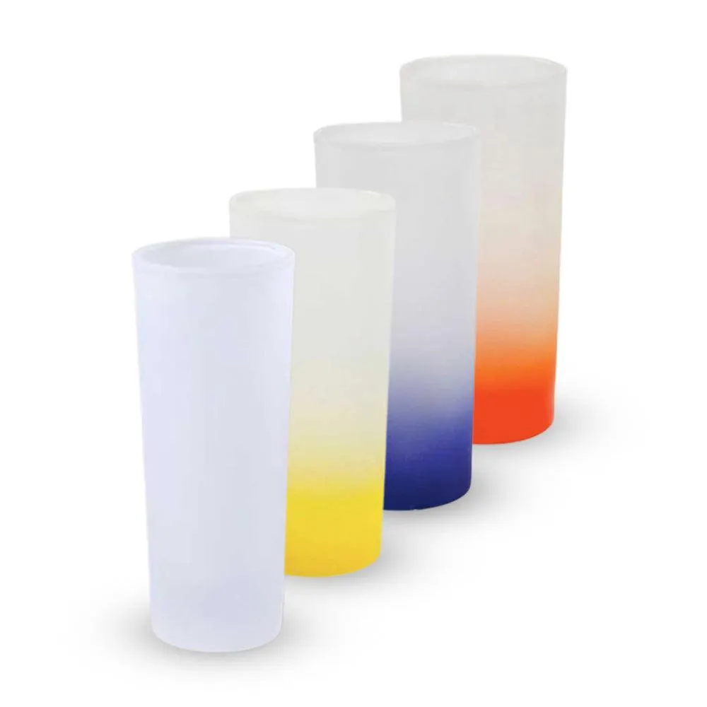 Gradient Frosted Colorful Shot Glass