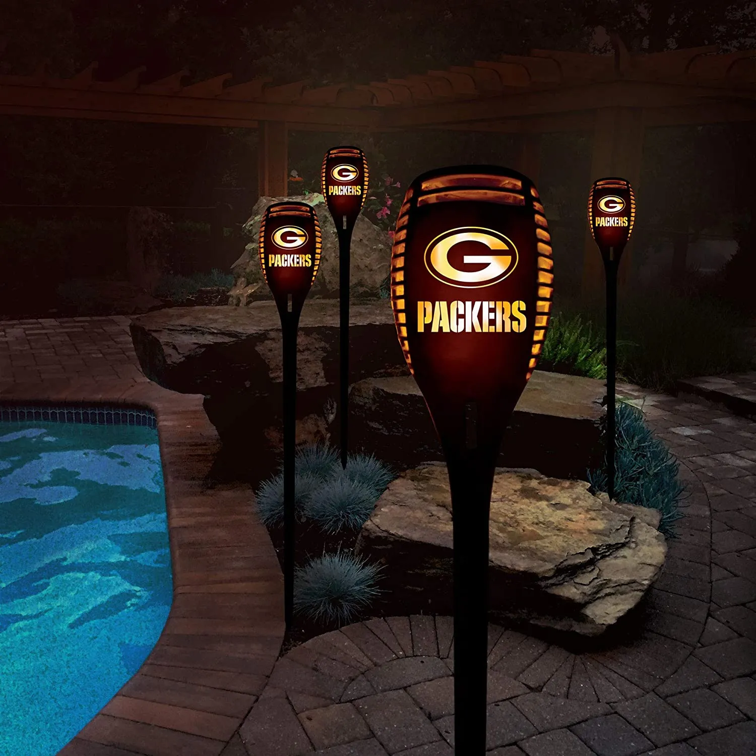 Green Bay Packers LED Solar Torch