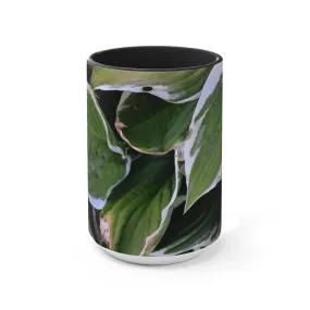 Green Leaves Accent Mug