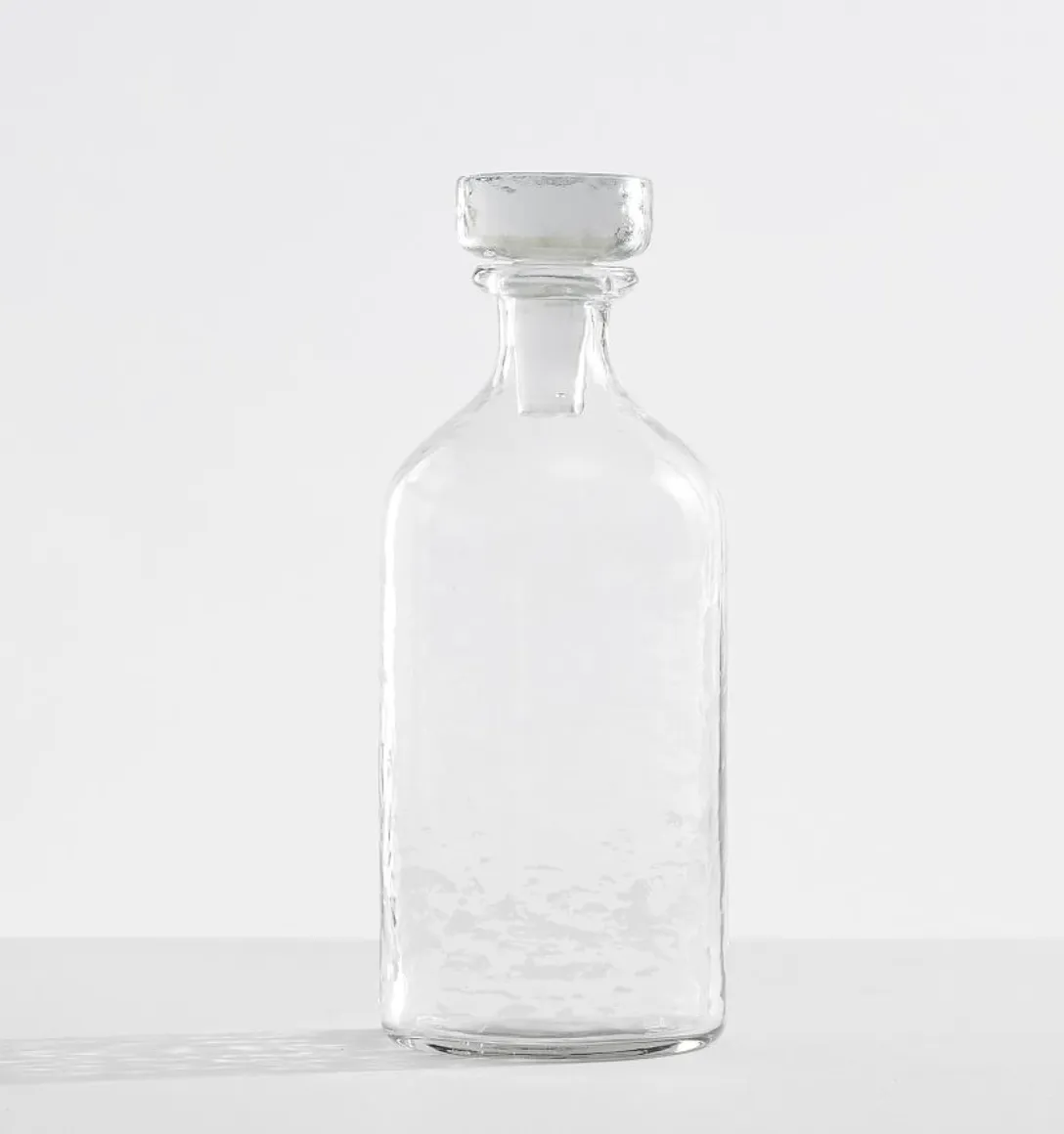 Hankie Hammered Glass Liquor Decanter