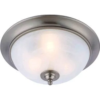 Hardware House 163347 Ceiling Light Dover Design, 3 light ~ Satin Nickel