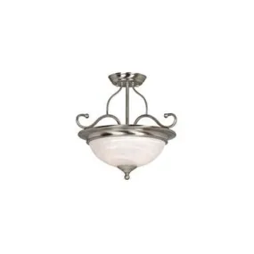 Hardware House 543967 Ceiling Light Fixture, Saturn Satin Nickel