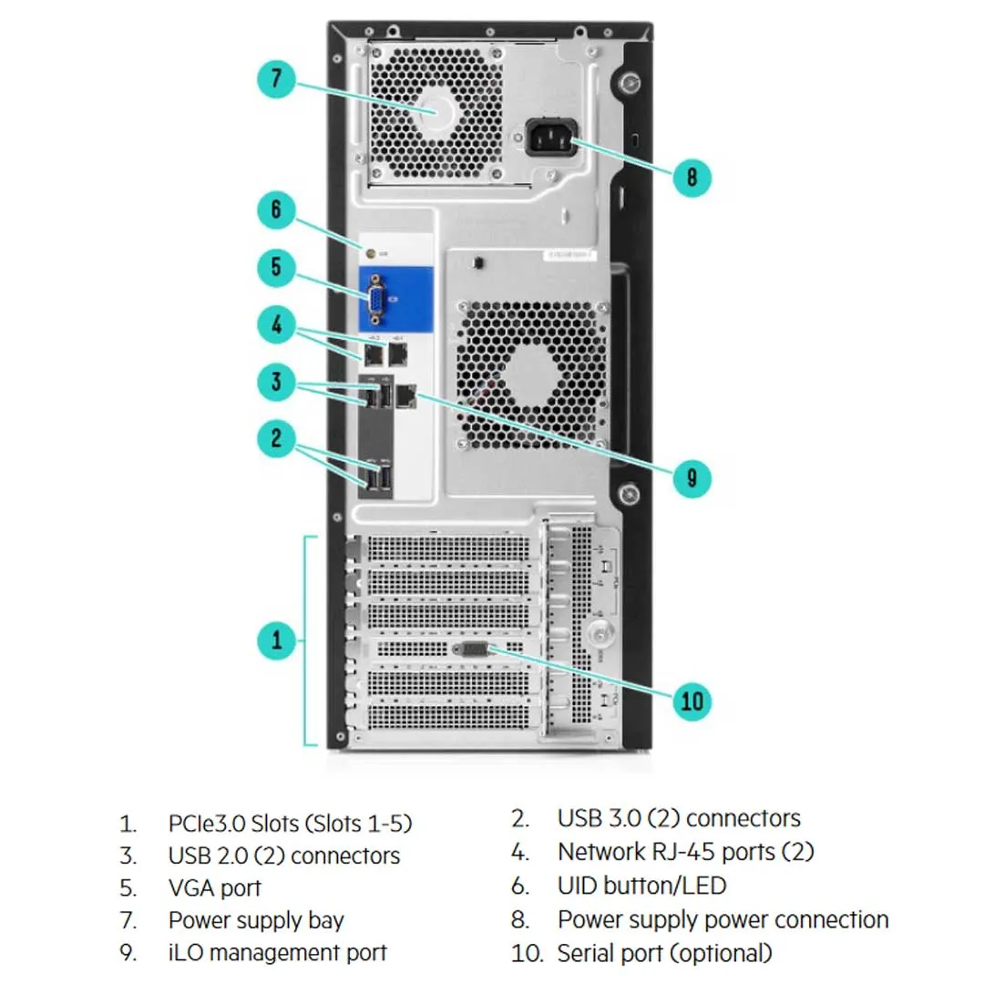 HPE ProLiant ML110 Gen10 CTO Tower Server