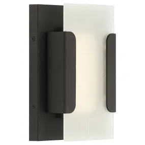 Hubert 8" Bronze Outdoor LED Wall Sconce