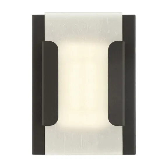 Hubert 8" Bronze Outdoor LED Wall Sconce