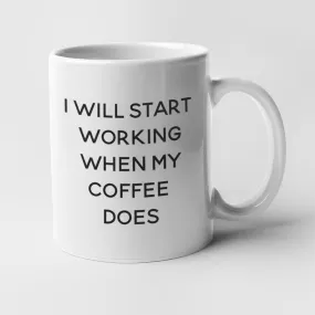 I Will Start Working Coffee Mug