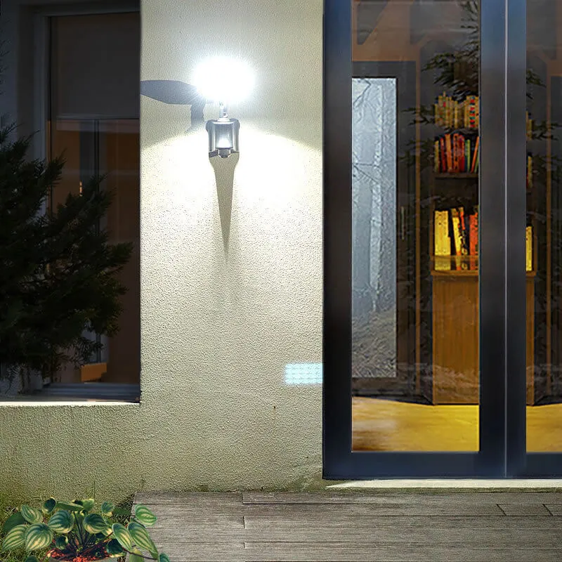 Industrial Solar Waterproof Adjustable Outdoor LED Split Wall Sconce Lamp