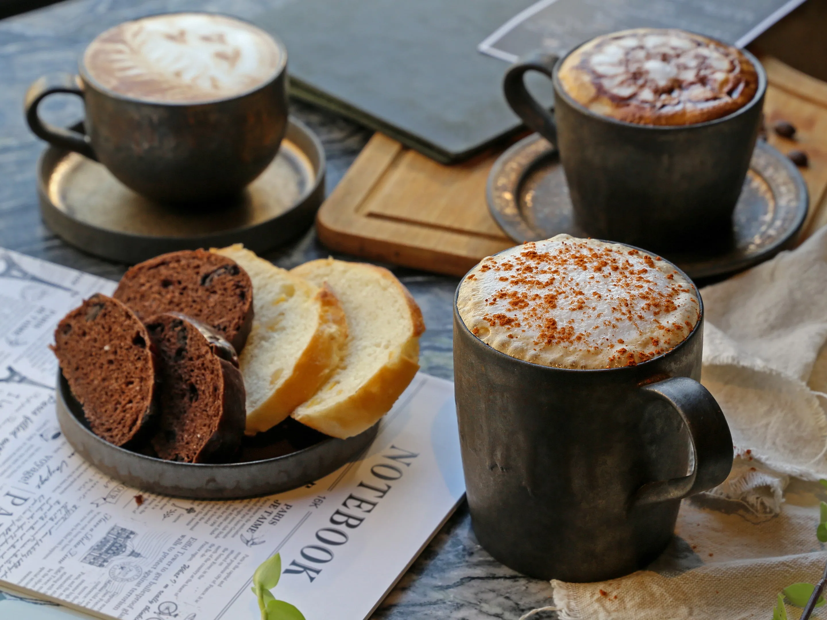 Iron Glaze Coffee Cup and Saucer (280ml)-07