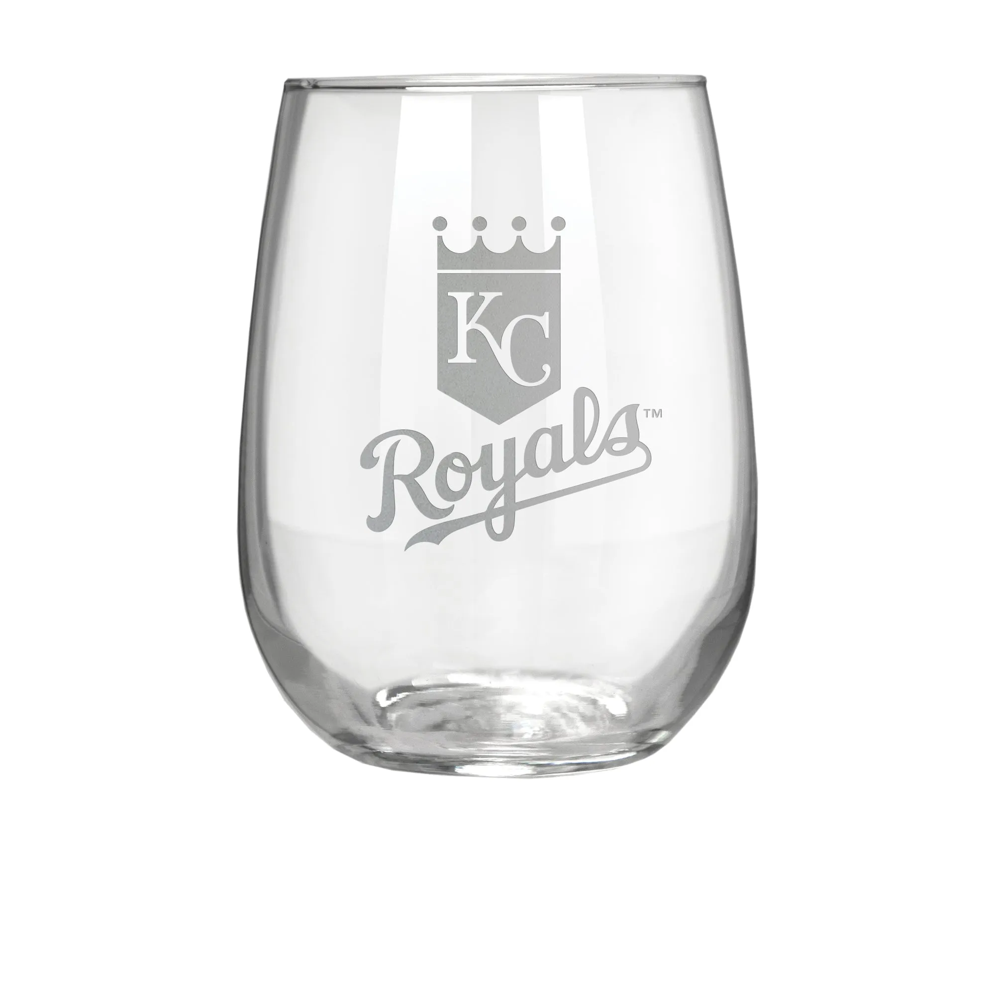 Kansas City Royals 17 oz. Stemless Wine Glass