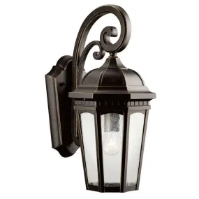 Kichler 9033BKT Courtyard™ 17.75" 1 Light Wall Light Textured Black