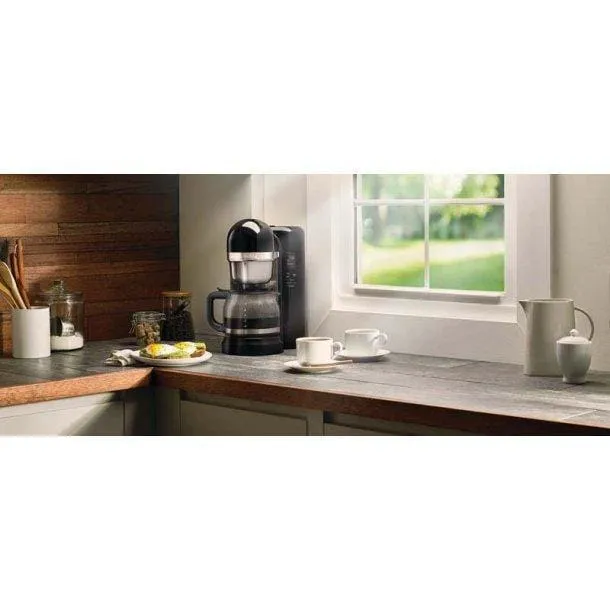 KitchenAid Drip Coffee Maker with One-Touch Brewing (12 Cup) Onyx Black