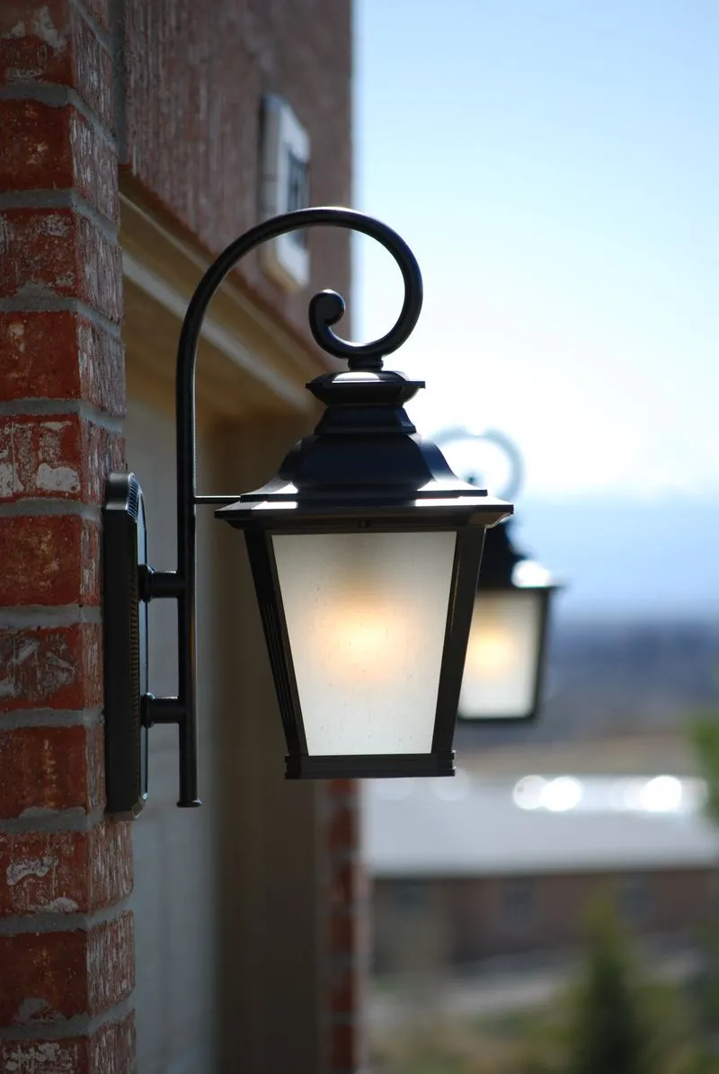 Knoxville 9" Single Light Outdoor Wall Sconce in Bronze