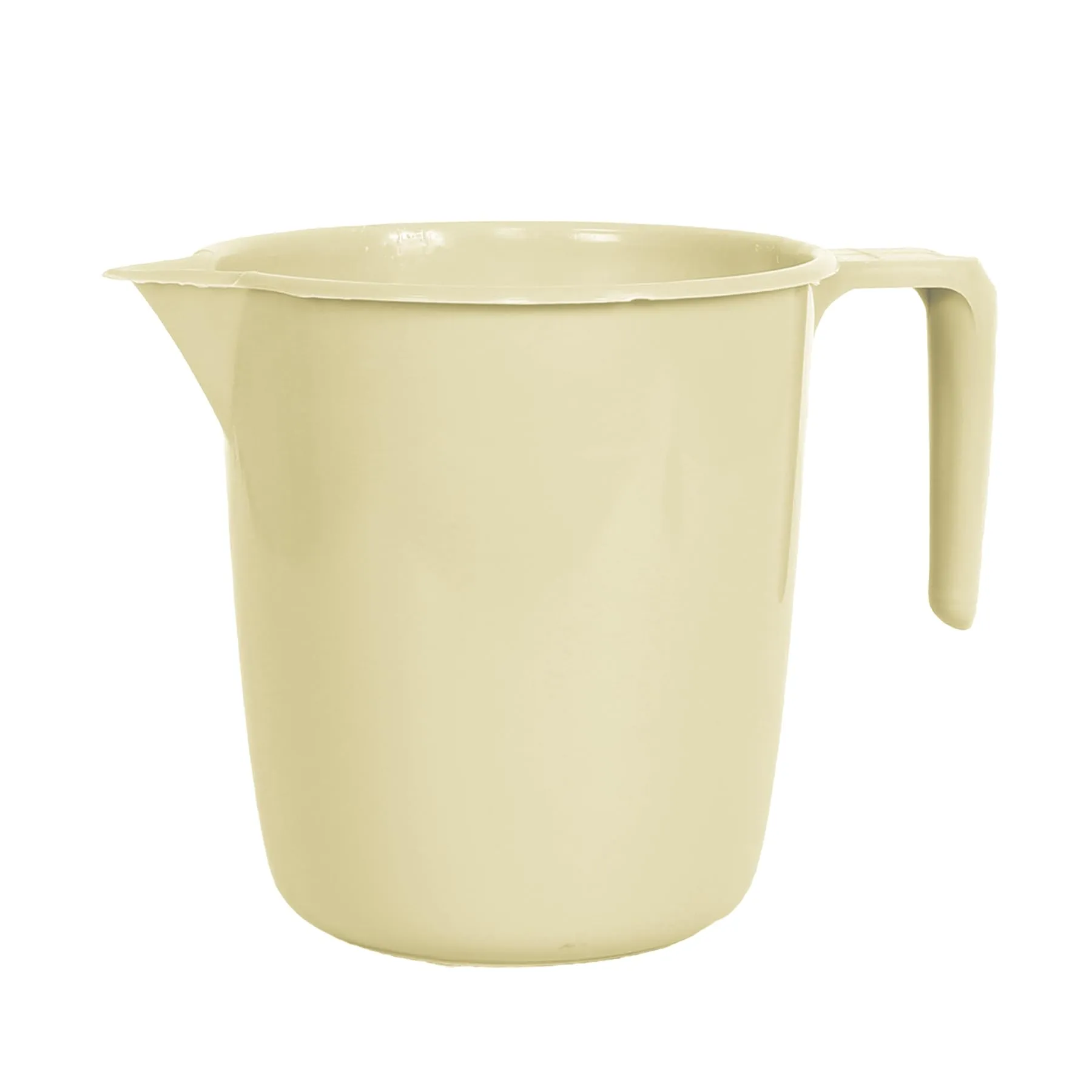 Kuber Industries Bathroom Mug | Plastic Bath Mug for Bathroom | Bath Mug | Mug for Bathroom | Mug for Toilet | Washroom Jug | 111 Bath Mug | 1 LTR | Pack of 6 | Beige