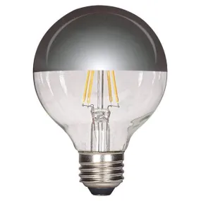 LED Silver Bowl G25 Globe Bulb, 4.5 Watts- 2700K