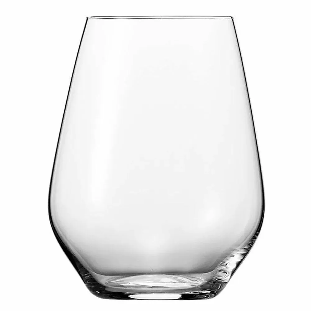 Libbey 4808002 Authentis Casual Series 14.25 oz Spiegelau Crystal Stemless White Wine Glass, Case of 12