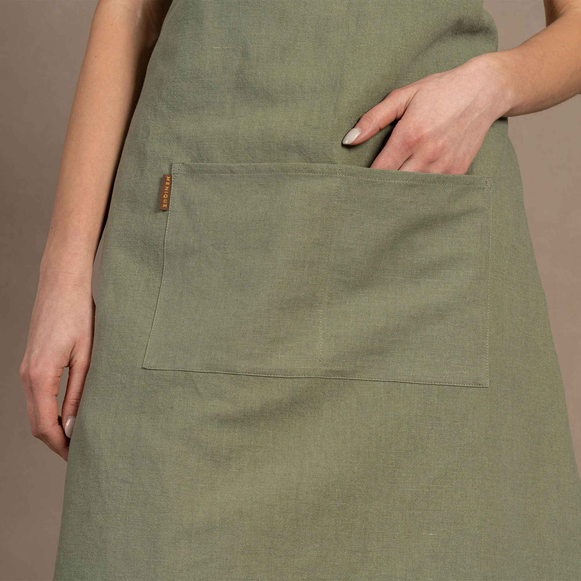 Linen & Cotton Adjustable Apron