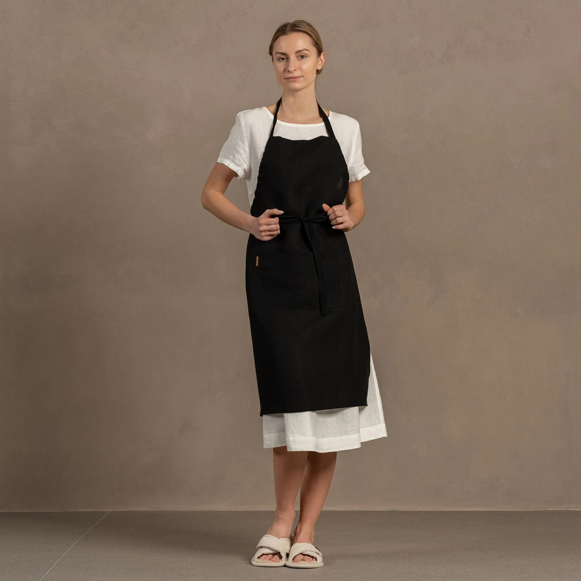 Linen & Cotton Adjustable Apron