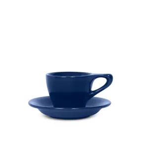 Lino Espresso Cup & Saucer - Indigo (3oz/89ml)