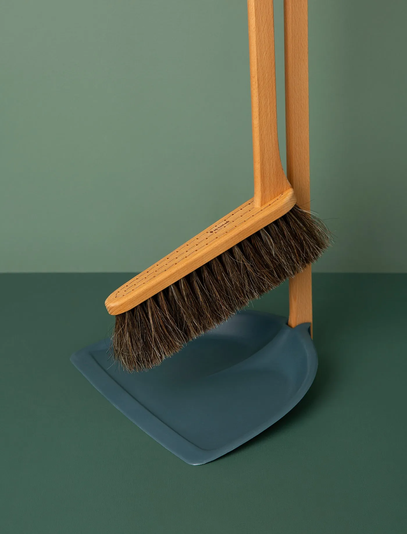 Long Handled Dustpan & Brush Set // Petrol Blue