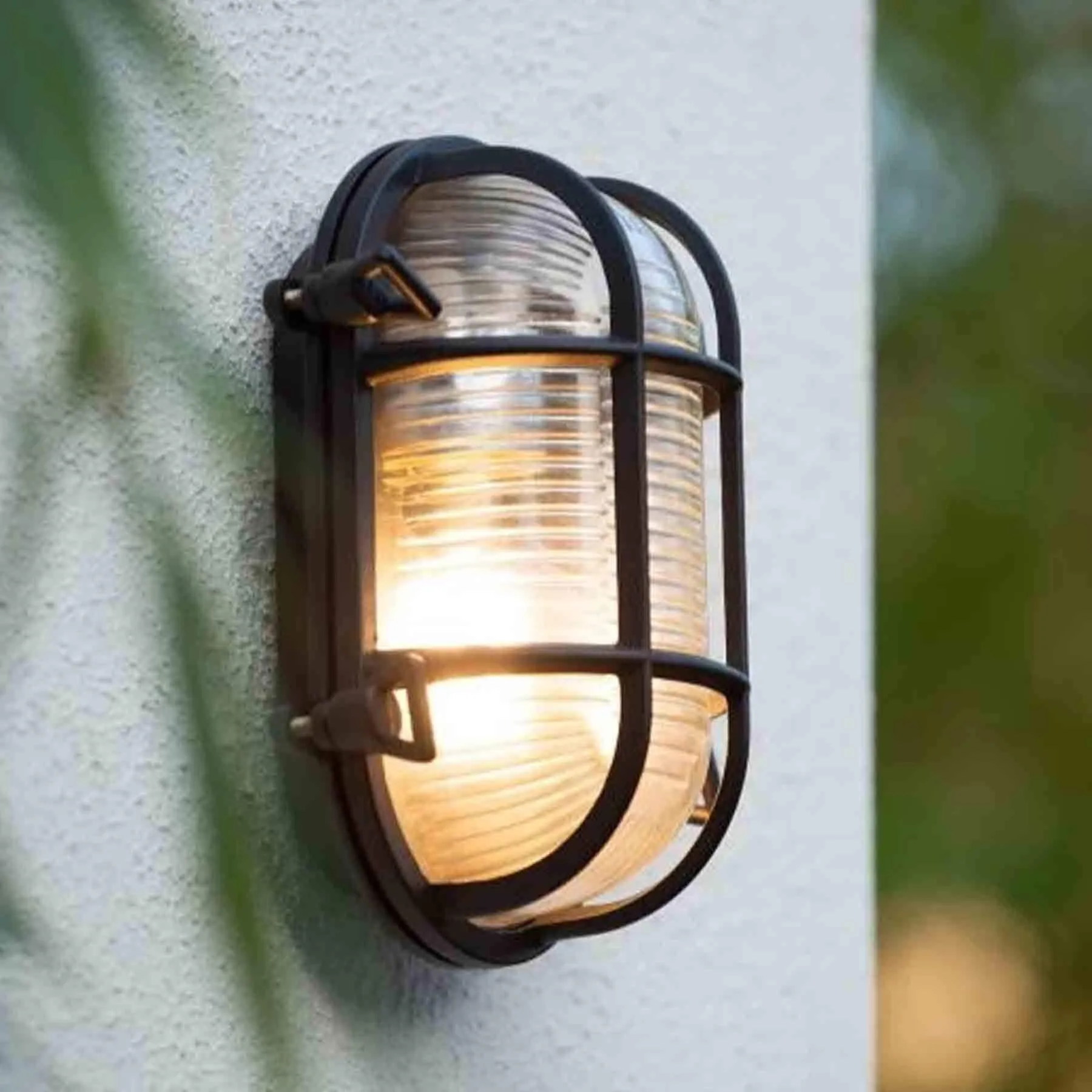 Lucide Dudley Outdoor Bulkhead Wall Light - Oval