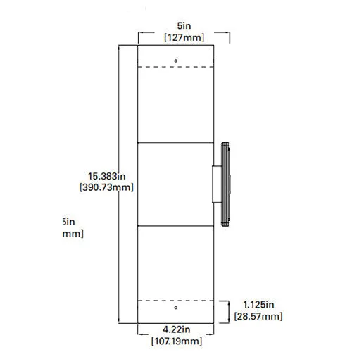 Lumiere Lanterra 9004 - W2 (Up and Down) LED Wall Mounted Cylinder Light