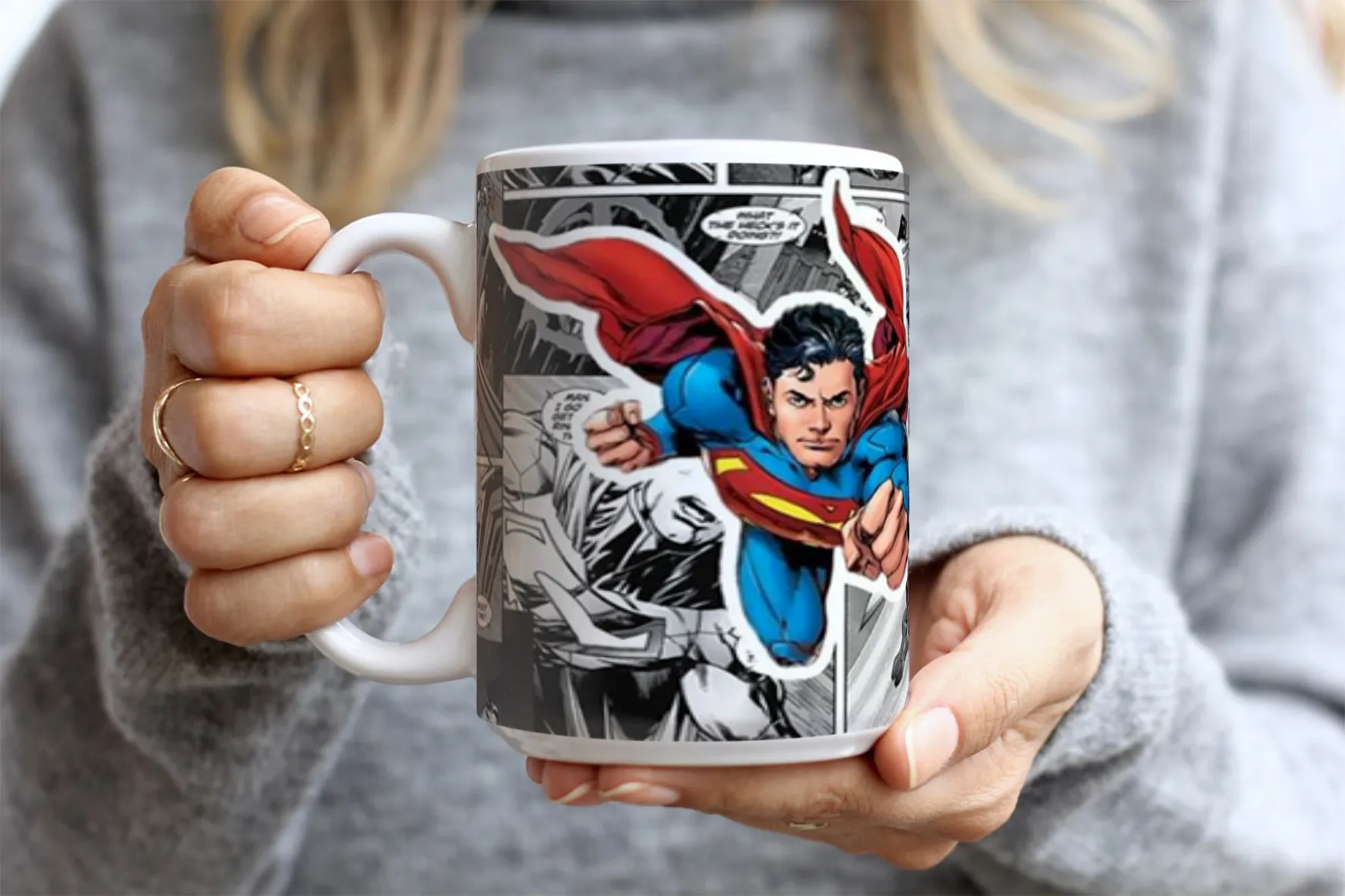 Marvel & DC Comics 5 Mug – Superhero Coffee Cup for Fans – Durable Ceramic with Iconic Designs